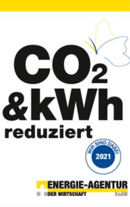 EFFICIENCY LABEL "CO2 & KWH REDUCED"